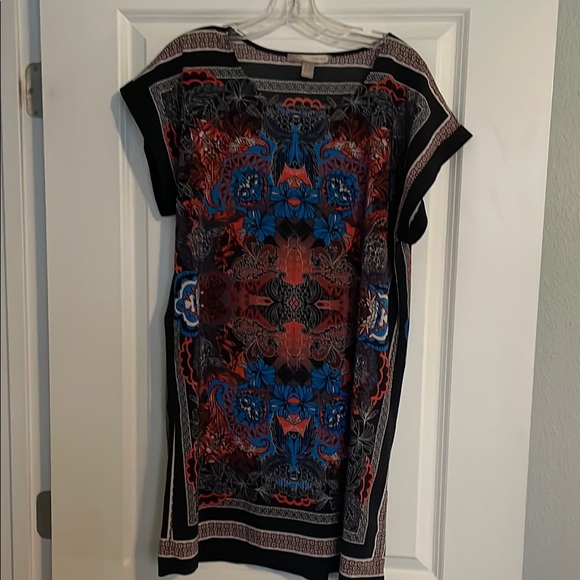 Forever 21 Black and Blue Dolman Sleeve Mini Dress - Picture 1 of 4